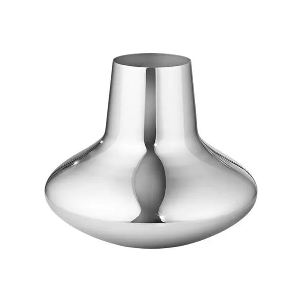 Koppel 100 - Medium Vase in Stainless Steel, Mirror Finish | Georg Jensen | JANGEORGe Interior Design